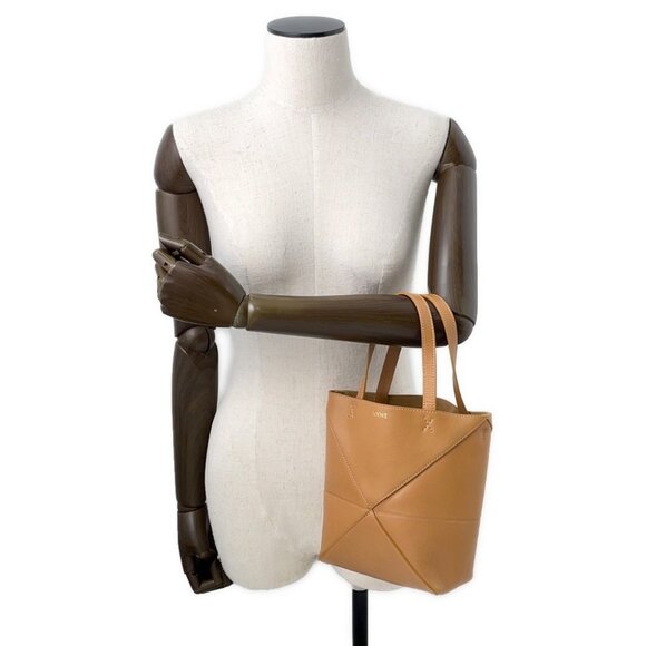 LOEWE Puzzle fold Size Mini Leather warm dessert - Picture 10 of 16